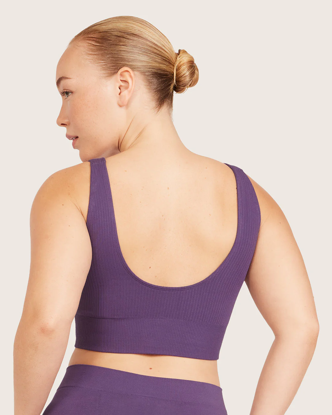 Ribbed Seamfree Crop - Amethyst - Image 13