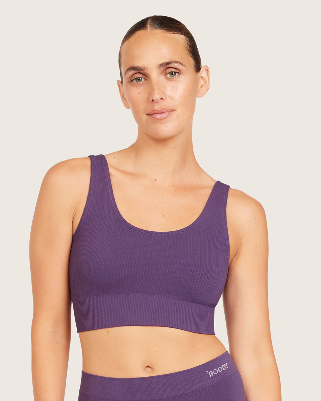 Ribbed Seamfree Crop - Amethyst - Image 7