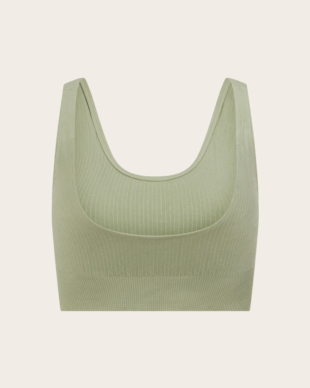 Ribbed Seamfree Crop - Sage - Image 16