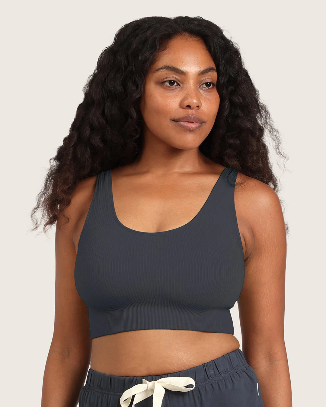 Ribbed Seamfree Crop - Storm - Image 7