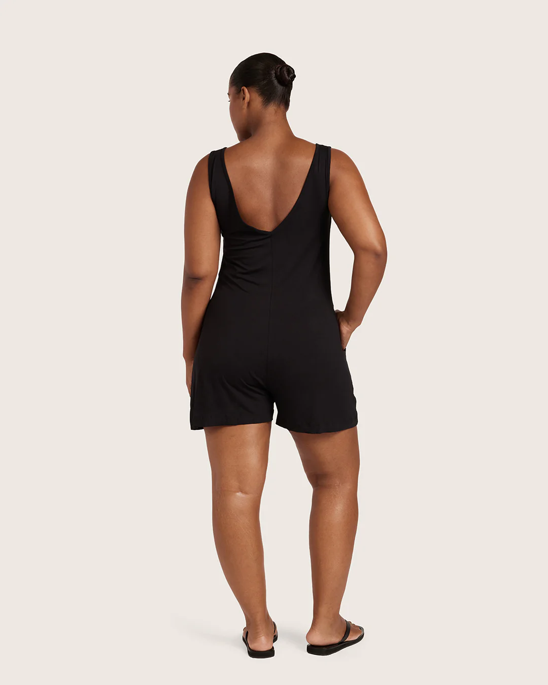 Short Romper - Black - Image 12