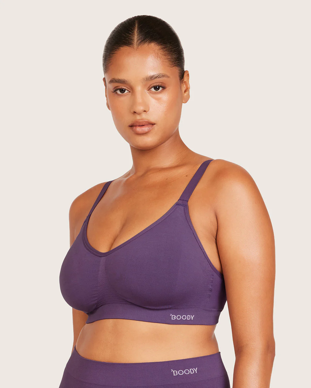 Wireless Full Bust T-Shirt Bra - Amethyst - Image 3