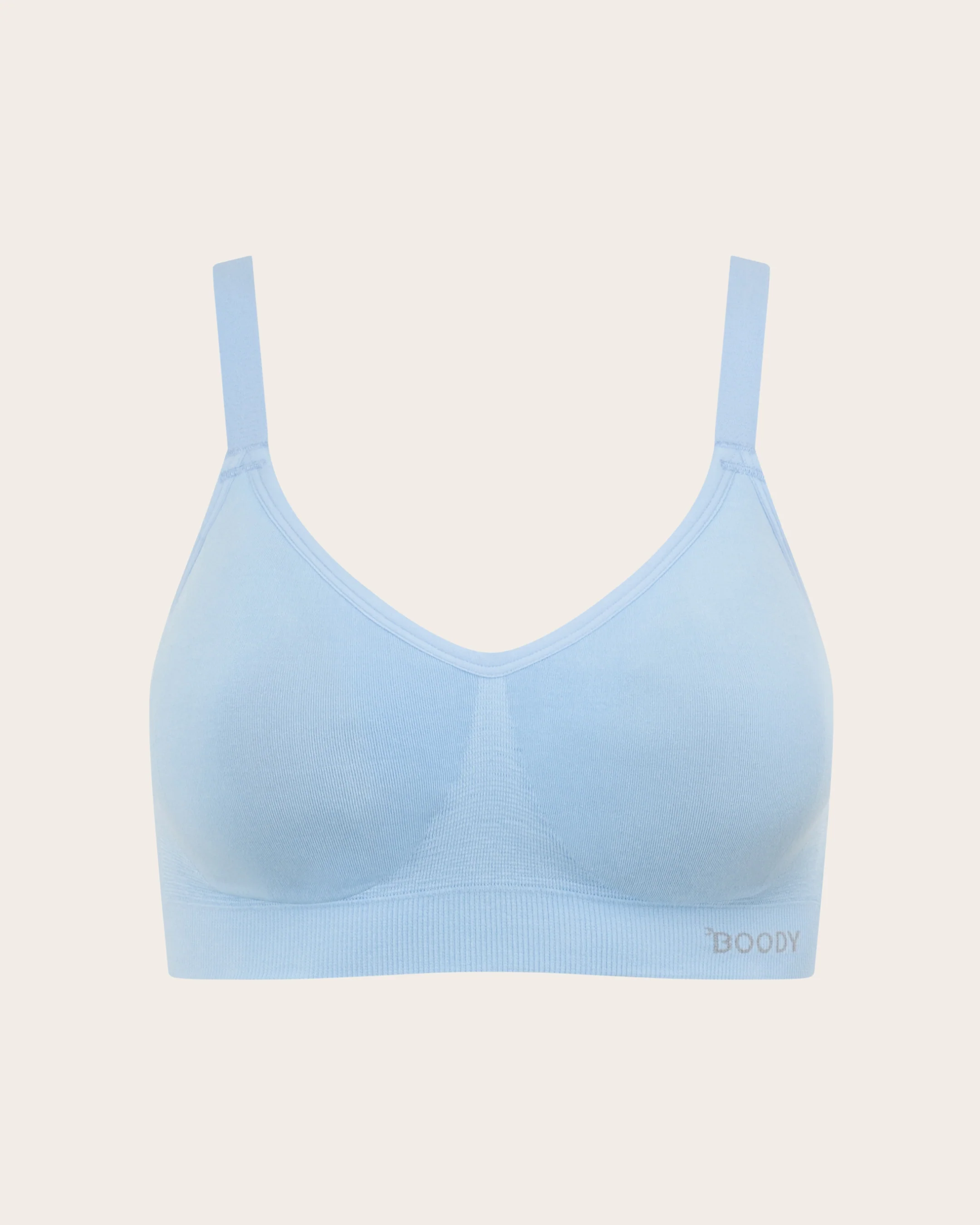 Wireless Full Bust T-Shirt Bra - Sky Blue - Image 19