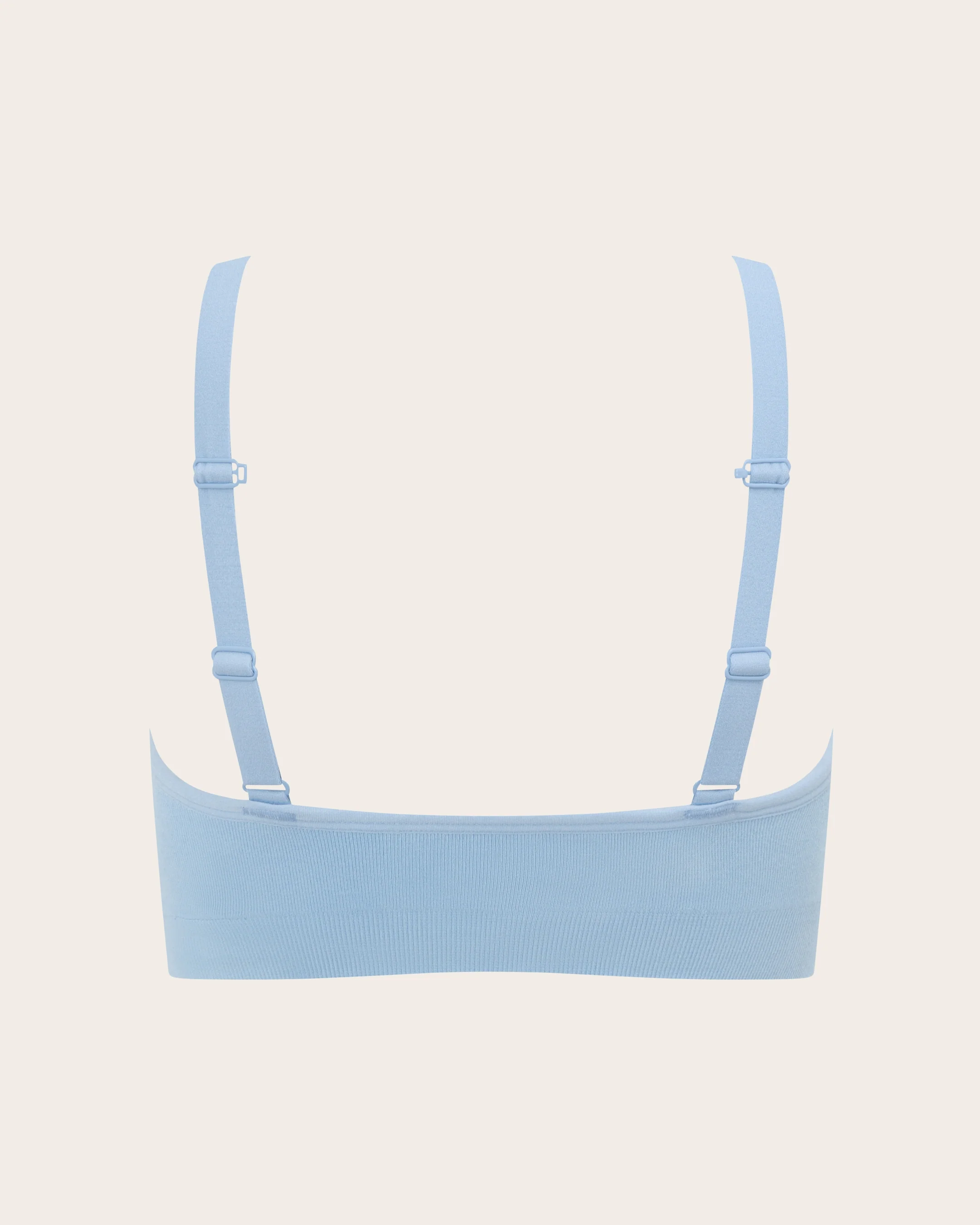 Wireless Full Bust T-Shirt Bra - Sky Blue - Image 20