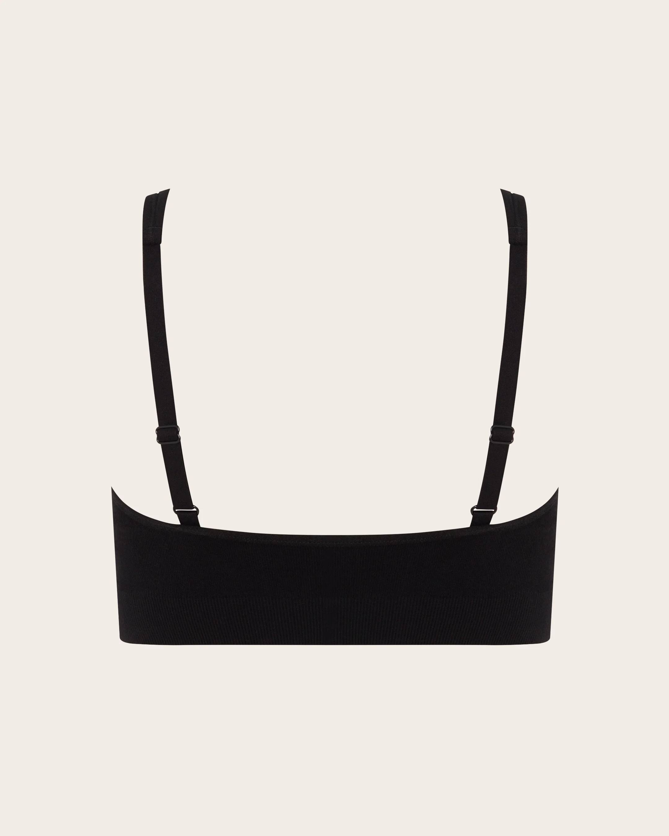 Wireless Plunge Bralette - Black - Image 19