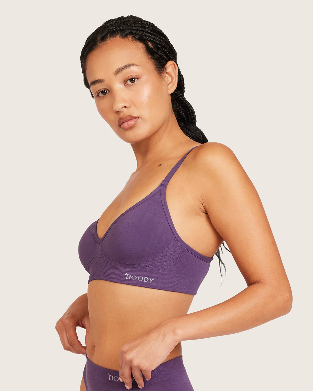 Wireless T-Shirt Bra - Amethyst - Image 3