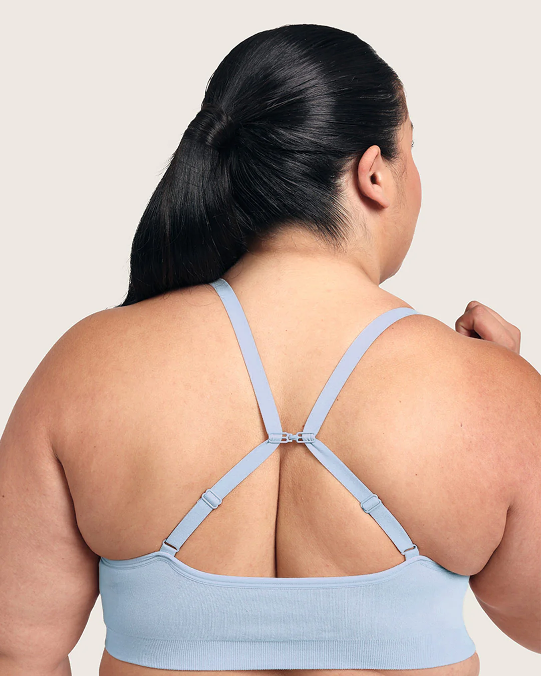 Wireless T-Shirt Bra - Sky Blue - Image 17