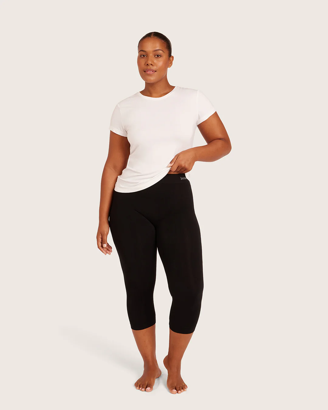 Women's Base Layer Crew Neck T-Shirt - White - Image 8