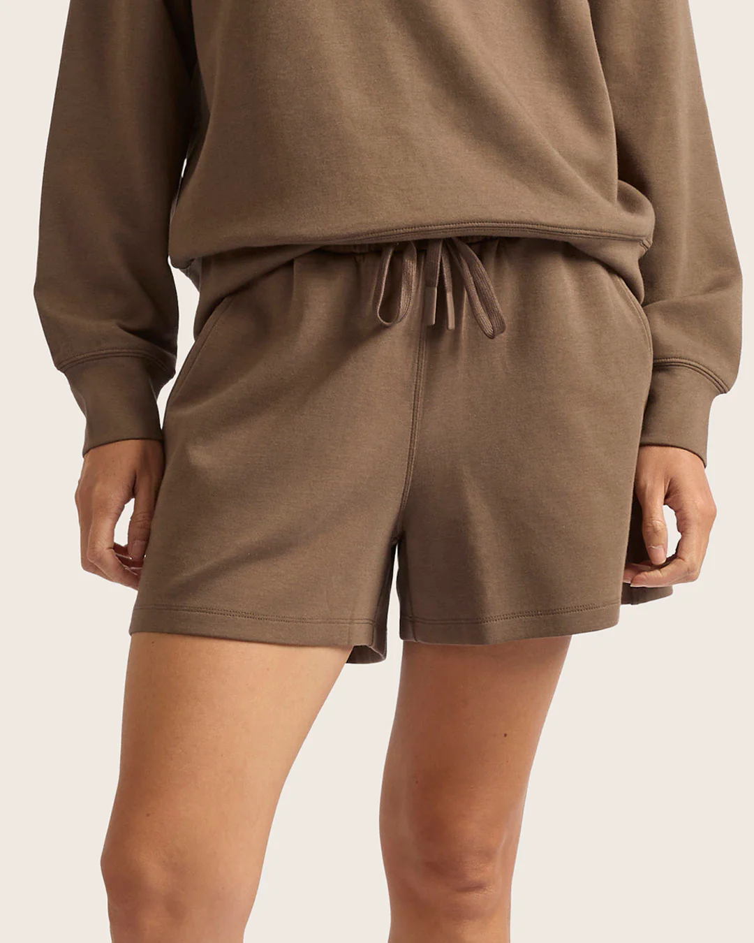 Women's Sweat Shorts 3" - Oyster - Image 2